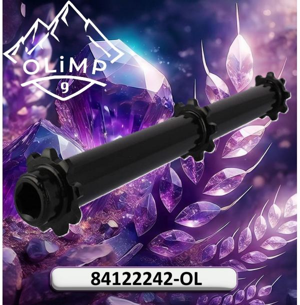 Вал похилої камери з зірочками 84122242-OL, 84122242 до техніки Case, New Holland